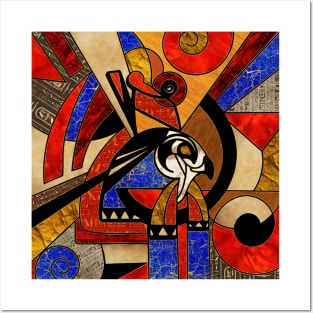 Egyptian Horus Geometric Abstract Posters and Art